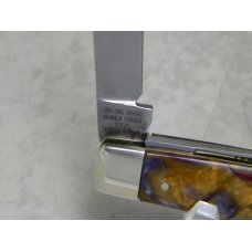 Bulldog Brand Germany Purple Swirl Congress Knife c.1995 - High Carbon Steel - No Etch - 1 of 100 Bulldog Brand Germany Purple Swirl Congress Knife c.1995 - High Carbon Steel - No Etch - 1 of 100