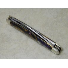 Bulldog Brand Germany Purple Swirl Congress Knife c.1995 - High Carbon Steel - No Etch - 1 of 100 Bulldog Brand Germany Purple Swirl Congress Knife c.1995 - High Carbon Steel - No Etch - 1 of 100