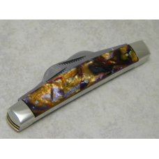 Bulldog Brand Germany Purple Swirl Congress Knife c.1995 - High Carbon Steel - No Etch - 1 of 100 Bulldog Brand Germany Purple Swirl Congress Knife c.1995 - High Carbon Steel - No Etch - 1 of 100