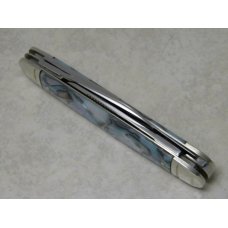 Bulldog Brand Germany Abalone Swirl Cattle King Knife c.1993 - Surgical Inst. - No Etch Bulldog Brand Germany Abalone Swirl Cattle King Knife c.1993 - Surgical Inst. - No Etch