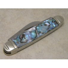 Bulldog Brand Germany Abalone Swirl Cattle King Knife c.1993 - Surgical Inst. - No Etch Bulldog Brand Germany Abalone Swirl Cattle King Knife c.1993 - Surgical Inst. - No Etch