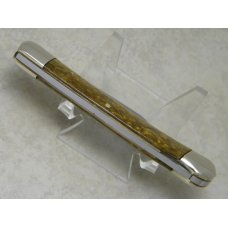 Bulldog Brand Germany Gold Dust Lockback Knife c.1993 - High Carbon Steel - Calf Roper Etch Bulldog Brand Germany Gold Dust Lockback Knife c.1993 - High Carbon Steel - Calf Roper Etch