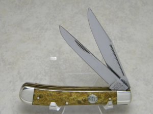 Bulldog Brand Germany Gold Dust Trapper Knife c.1995 - High Carbon Steel - No Etch
