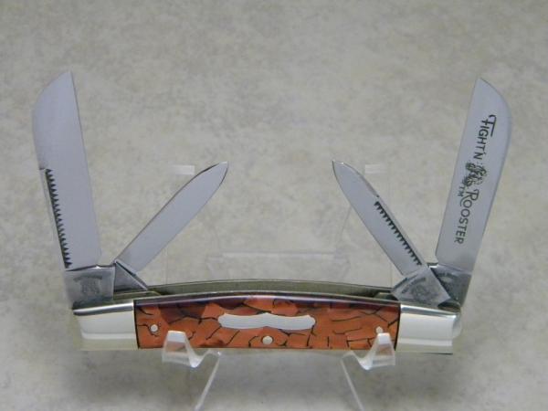 Fight'n Rooster Germany Celebrated Bronze Cracked Pearl Congress Knife - 1 of 70 Fight'n Rooster Germany Celebrated Bronze Cracked Pearl Congress Knife - 1 of 70