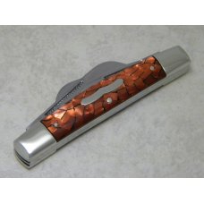 Fight'n Rooster Germany Celebrated Bronze Cracked Pearl Congress Knife - 1 of 70 Fight'n Rooster Germany Celebrated Bronze Cracked Pearl Congress Knife - 1 of 70