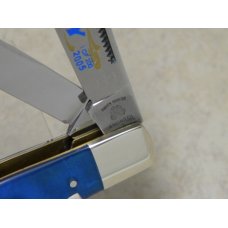 Fight'n Rooster Germany Celebrated Blue Ice Pearl "Navy" Stockman Knife c.2005 - 1 of 200