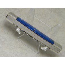 Fight'n Rooster Germany Celebrated Blue Ice Pearl "Navy" Stockman Knife c.2005 - 1 of 200