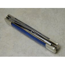 Fight'n Rooster Germany Celebrated Blue Ice Pearl "Navy" Stockman Knife c.2005 - 1 of 200