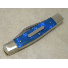 Fight'n Rooster Germany Celebrated Blue Ice Pearl "Navy" Stockman Knife c.2005 - 1 of 200
