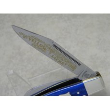 Fight'n Rooster Germany Celebrated Blue Wave "Yellow Jacket" Stockman Knife c.2006 - 1 of 600 Fight'n Rooster Germany Celebrated Blue Wave "Yellow Jacket" Stockman Knife c.2006 - 1 of 600
