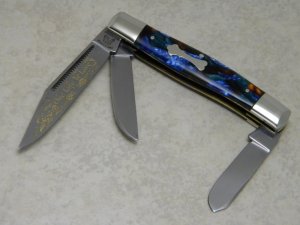 Fight'n Rooster Germany Celebrated End of Day "One Life To Live" Soap Opera Stockman Knife c.1996