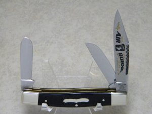 Fight'n Rooster Germany Celebrated Black "Air Borne 101st Clarksville, TN" Stockman Knife c.2005