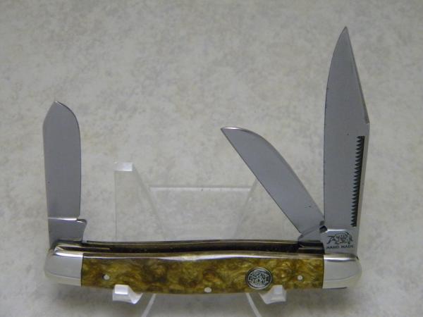 Bulldog Brand Solingen Germany "No Etch" Gold Dust Series II Stockman Knife c.1995 Bulldog Brand Solingen Germany "No Etch" Gold Dust Series II Stockman Knife c.1995