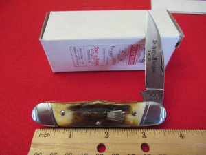 Schatt & Morgan Wharncliff Torched Stag 1 of 25 Pattern # 63