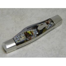 Fight'n Rooster Germany Celebrated "God Bless Texas" Stockman Knife c.1994