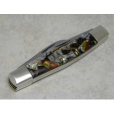 Fight'n Rooster Germany Celebrated "God Bless Texas" Stockman Knife c.1994