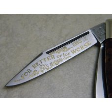 Fight'n Rooster Germany Celebrated Caramel Swirl "For Better or for Worse" Stockman Knife c.1993 Fight'n Rooster Germany Celebrated Caramel Swirl "For Better or for Worse" Stockman Knife c.1993