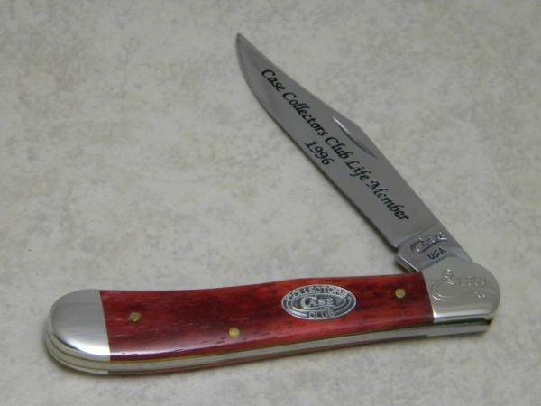 Case XX USA 4 Dot (1996) Red Bone 6149 Copperhead Knife - Case Collectors Club Life Member Case XX USA 4 Dot (1996) Red Bone 6149 Copperhead Knife - Case Collectors Club Life Member