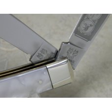 Bulldog Brand Hammer Forged Solingen Germany "Anno Domini" 2000 Pearl Trapper Knife Bulldog Brand Hammer Forged Solingen Germany "Anno Domini" 2000 Pearl Trapper Knife