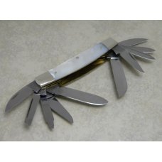 Bulldog Brand Hammer Forged Solingen Germany Genuine Mother of Pearl 10 Blade Congress Knife c.2001 Bulldog Brand Hammer Forged Solingen Germany Genuine Mother of Pearl 10 Blade Congress Knife c.2001