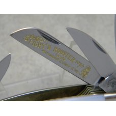 Fight'n Rooster Germany Celebrated Pearl "International Cutlery Club" 12 Blade Congress Knife c.1985 Fight'n Rooster Germany Celebrated Pearl "International Cutlery Club" 12 Blade Congress Knife c.1985
