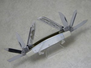 Fight'n Rooster Germany Pearl "Kentucky Cutlery Assn." 8 Blade Congress Knife c.1983