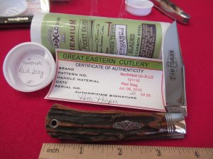  Great Eastern ,Northfield UN-X-LD Red Stag Folding Hunter Pattern # 721110 LPL