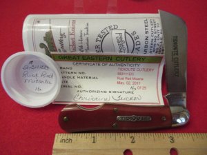 Great Eastern Red Micarta Pattern # 563111EO