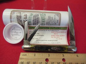 Great Eastern Northfield UN-X-LD Yellow Bone Whittler Pattern # 890310