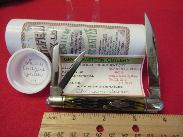Great Eastern Northfield UN-X-LD Yellow Bone Whittler Pattern # 890310 Great Eastern Northfield UN-X-LD Yellow Bone Whittler Pattern # 890310