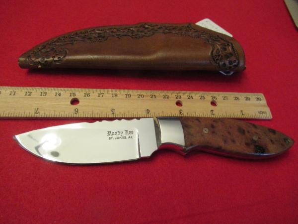 Randy Lee Custom Red Burl Handle Randy Lee Custom Red Burl Handle