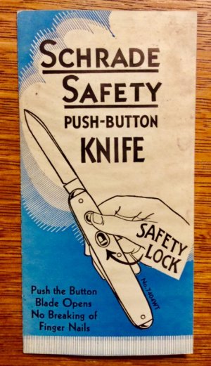 Vintage Schrade Switchblade Pamphlet