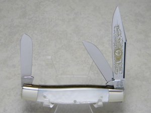 Fight'n Rooster Germany Pearl "Florida Knife Collectors" Stockman Knife c.1980