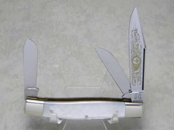 Fight'n Rooster Germany Pearl "Florida Knife Collectors" Stockman Knife c.1980 Fight'n Rooster Germany Pearl "Florida Knife Collectors" Stockman Knife c.1980