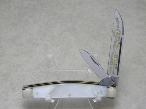 Fight'n Rooster Germany Pearl "Middle Tennessee Knife Collectors" Irish Congress Jack Knife c.1982