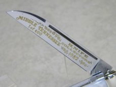 Fight'n Rooster Germany Pearl "Middle Tennessee Knife Collectors" Irish Congress Jack Knife c.1982
