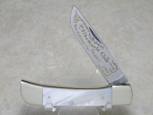 Fight'n Rooster Germany Pearl "The Albemarle Club Chapter 1" Sodbuster Knife c.1980