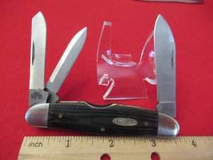 Case XX Micarta  3 Blade Stockman  EDC  Pattern # 103046 W.H. SS