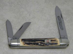Kissing Crane Robt Klass Solingen Germany Stag 3235 XVIII Anglo Saxon Whittler Knife c.1979