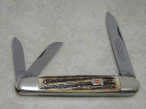 Kissing Crane Robt Klass Solingen Germany Stag 3235 XXIV Anglo Saxon Whittler Knife c.1985