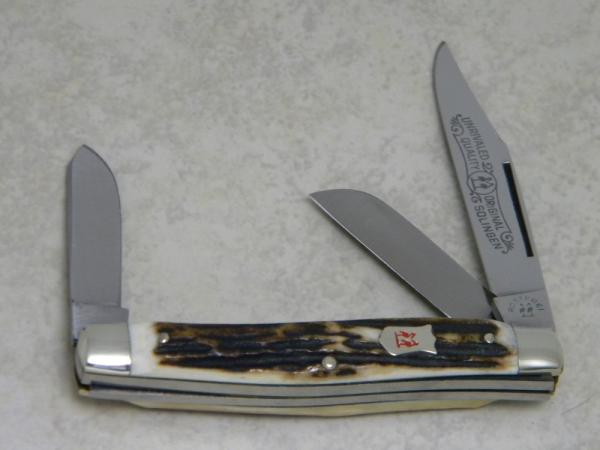 Kissing Crane Robt Klass Solingen Germany Stag 1235 XVIII Stockman Knife c.1979 Kissing Crane Robt Klass Solingen Germany Stag 1235 XVIII Stockman Knife c.1979