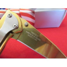 Kershaw Gold ,Leek Pattern # 1660GLD