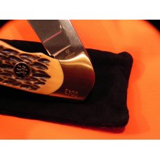 Hard to find.. J A Henckels Folding Hunter Knife w/ Fossil Ivory Handles - NOS in Orig Box Hard to find.. J A Henckels Folding Hunter Knife w/ Fossil Ivory Handles - NOS in Orig Box