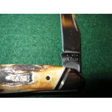 Case XX USA Stag Muskrat SS 2013 Knife with Slanted Bolsters Case XX USA Stag Muskrat SS 2013 Knife with Slanted Bolsters