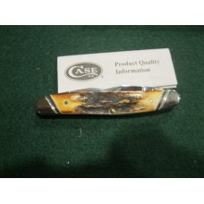 Case XX USA Stag Muskrat SS 2013 Knife with Slanted Bolsters Case XX USA Stag Muskrat SS 2013 Knife with Slanted Bolsters