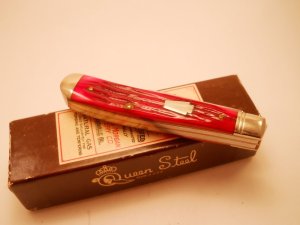 Schatt & Morgan 42151 Trapper Knife Red Bone Queen Steel 