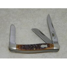 Schrade + USA 825 Razor Blade Stainless Delrin Stockman Knife in Tube