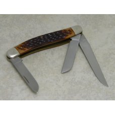 Schrade + USA 825 Razor Blade Stainless Delrin Stockman Knife in Tube