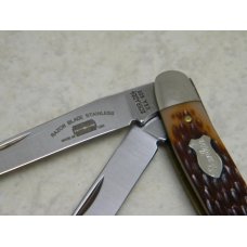 Schrade + USA 825 Razor Blade Stainless Delrin Stockman Knife in Tube