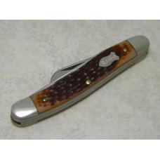Schrade + USA 825 Razor Blade Stainless Delrin Stockman Knife in Tube